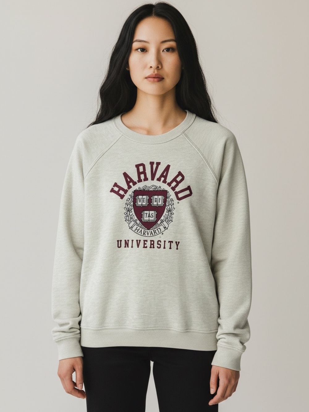Harvard University Cream Crewneck Sweatshirt